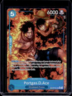 2025 One Piece Royal Blood OP10 Portgas.D.Ace Rare #OP08-052 - Image 1