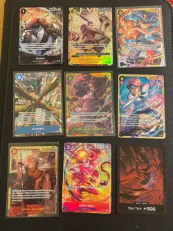 Lot Of 9 One Piece TCG Alt Art Cards From Different Sets!!! - Image 1