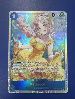 Rebecca OP15-053 SR Adventure on KAMI’s Island ENGLISH ONE PIECE Card - Image 1