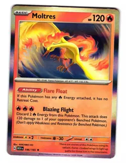 Moltres - 146/165 Pokemon 151 Holo Rare Pokemon Card English - NM/MINT 🔥🔥🔥 - Image 1