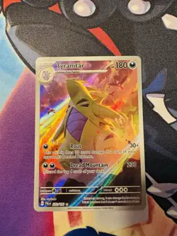 Pokemon TCG Tyranitar Scarlet & Violet Paldea Evolved Holo Card 222/193 - Image 1