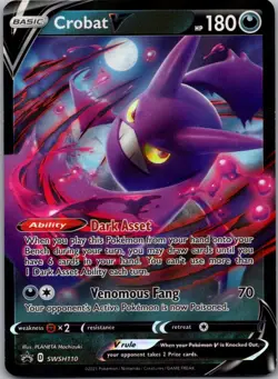 Crobat V Holo Promo SWSH: Sword & Shield Promo Cards SWSH110 NM - Image 1