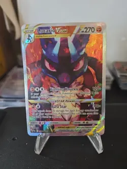 Pokemon Lucario VSTAR SWSH291 Sword & Shield Promo Full Art Holo 270 HP TCG Card - Image 1