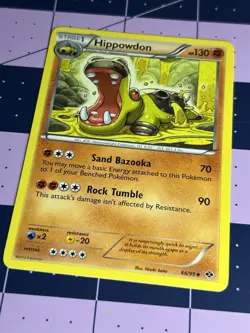 Pokemon TCG Hippowdon 66/99 Black & White Next Destinies Regular Common Card - Image 1