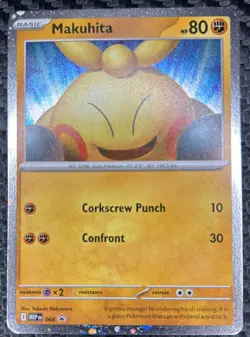 Pokemon Makuhita 068 MEP Cosmos Holofoil Promo NM Perfect Order Card - Image 1