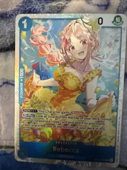 Rebecca OP15-053 SR Adventure on KAMI’s Island ENGLISH ONE PIECE Card NM - Image 1