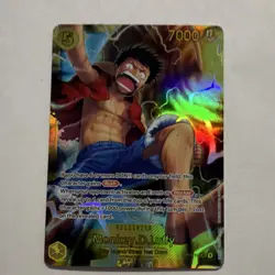 Bandai One Piece CCG Monkey.D.Luffy OP15-119 Holo Egg Island Card 7000 Power - Image 1