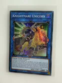 RA01-EN043 Knightmare Unicorn Alt Art :: Super Rare 1st Edition YuGiOh Card - NM - Image 1