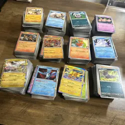 Bulk Lot of 1600+ Pokemon Cards w/ RARE HOLO AND REVERSE HOLO Cards - Image 2