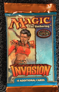 2000 INVASION 15 cards Magic the Gathering Booster Pack Factory Sealed NEW - Image 1