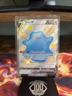 Pokemon Card Ditto V SV118/SV122 Full Art Holo Foil Shining Fates Rare MINT!! - Image 1