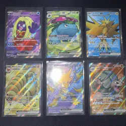 Lot Of 6 Full Art Pokemon 151 Cards Ultra Rare Nm/m - Image 1