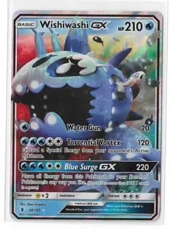 Wishiwashi GX 38/145 Guardians Rising Sun & Moon Full Art Pokemon TCG Card NM - Image 1