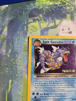 (Swirl) LP Dark Gyarados Holo 8/82 Prerelease Team Rocket Pokemon Card - Image 4