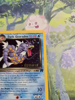 (Swirl) LP Dark Gyarados Holo 8/82 Prerelease Team Rocket Pokemon Card - Image 5