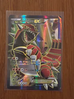 Pokemon Groudon EX Full Art Holo Ultra Rare TCG Card XY Primal Clash 150/160 - Image 1