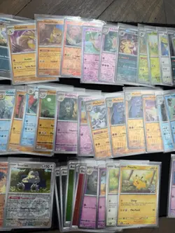 Pokemon 151 Reverse Holo, Holiday Stamp, and Cosmos Holo 107 Card Lot - NM - Image 3
