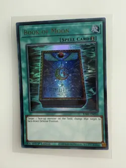 RA02-EN050 Book of Moon : Ultra Rare 1st Edition YuGiOh Card - Near Mint - Image 1