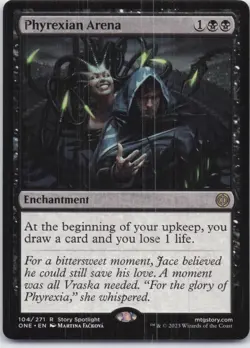 Phyrexian Arena Phyrexia: All Will Be One Rare Regular #104 NM MTG - Image 1