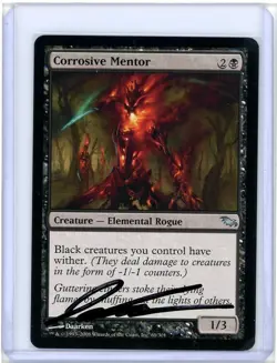 Corrosive Mentor Shadowmoor Signed Artist Proof MTG - Image 1