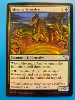MTG 1x FOIL Aftermath Analyst 148 Murders at Karlov Manor Magic Gathering x1 NM - Image 1