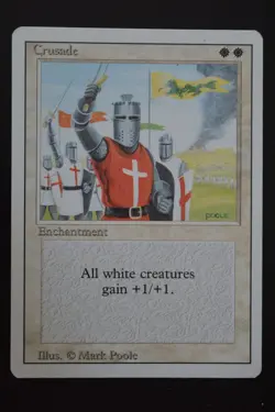 Magic The Gathering MTG CRUSADES Revised MP Moderately Played - Image 1