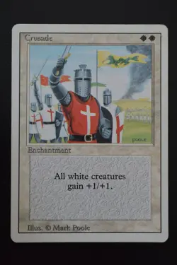Magic The Gathering MTG CRUSADES Revised HP Heavily Played - Image 1