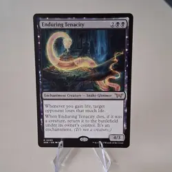Magic: The Gathering Enduring Tenacity Duskmourn 0095 Rare Black ATK/4 DEF/3 - Image 1