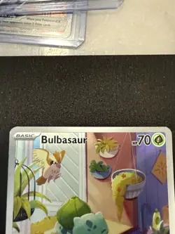 Pokemon TCG Stellar Crown Bulbasaur Holo Rare Card 143/142 Sv07 IR NM - Image 2