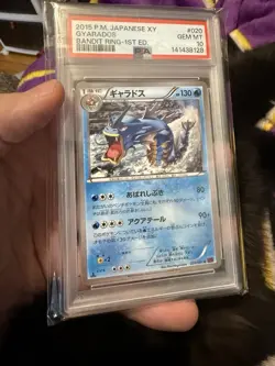 2015 POKEMON JPN XY BANDIT RING 1ST ED #020 GYARADOS PSA 10 Non Holo - Image 1