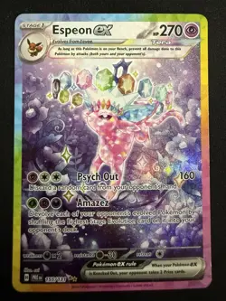 Pokemon Espeon ex 155/131 Prismatic Evolutions Special Illustration Rare NM - Image 1