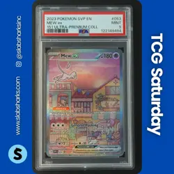 2023 POKEMON SV BLACK STAR PROMO 151 ULTRA PREMIUM COLLECTION #053 MEW EX PSA 9 - Image 1