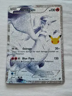 Reshiram 113/114 Pokemon Celebrations Classic Collection - Image 1
