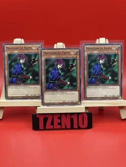 Yugioh - Magician of Faith Playset x 3 - 1st Edition SBC1-ENA10 - Image 1