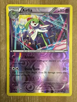 Pokemon TCG Kirlia BREAKthrough 69/162 Reverse Holo Uncommon LP - Image 1
