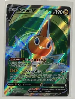 Rotom V (Full Art) - 176/196 Ultra Rare Lost Origin NM Pokemon TCG - Image 1