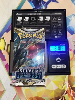 Very Heavy! 21.85g Pokemon Sealed Silver Tempest Booster Pack - Image 1