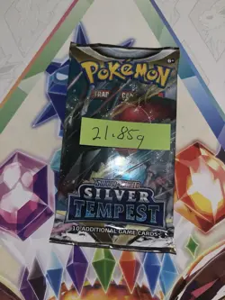 Very Heavy! 21.85g Pokemon Sealed Silver Tempest Booster Pack - Image 2