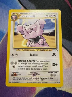 Pokemon TCG - Granbull - 37/111 - Uncommon - Neo Genesis - Image 1