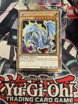 Blue-Eyes White Dragon Platinum Secret Rare RA04-EN108 Yugioh - Image 1