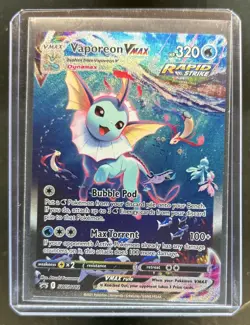 2019-2023 Pokemon SWSH Black Star Promos Vaporeon VMAX #SWSH182 - Image 1