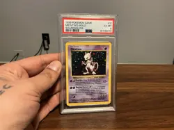 1999 Pokemon Base Set Shadowless Mewtwo Holo 10/102 PSA 6 - Image 1