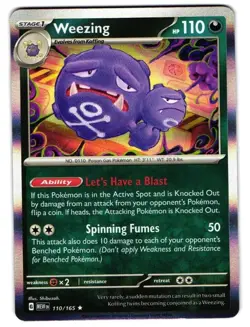 Weezing Holographic Rare 110/165 Pokemon TCG Scarlet & Violet 151 NM/M - Image 1