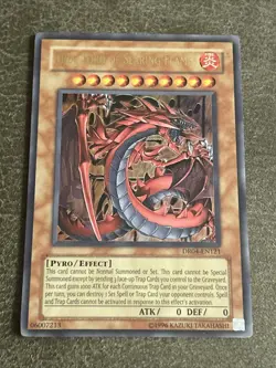 Yugioh! MP Uria, Lord of Searing Flames - DR04-EN121 - Ultra Rare - Unlimited Ed - Image 1