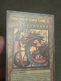 Yugioh! MP Uria, Lord of Searing Flames - DR04-EN121 - Ultra Rare - Unlimited Ed - Image 2