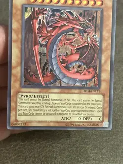 Yugioh! MP Uria, Lord of Searing Flames - DR04-EN121 - Ultra Rare - Unlimited Ed - Image 3