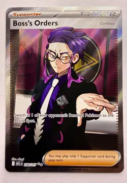 Pokemon Boss's Orders Corbeau Ascended Heroes Ultra Rare Full Art Holo 256/217 - Image 1