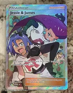 Jessie and James 68/68 Hidden Fates Full Art Pokemon TCG - Image 1