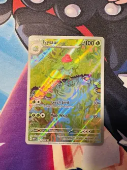 Pokemon TCG Scarlet and Violet 151 Ivysaur 167/165 Illustration Rare - Image 1