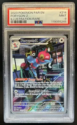 2023 Pokemon SV Paradox Rift Porygon-Z #214/182 PSA 9 - Image 1